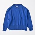 【SALE】[MAGLIA STELLA/マリアステラ]ウール混Vネックニット（ブルー）