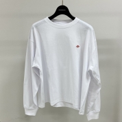 ［DANTON/ダントン］LONG SLEEVE T-SHIRT　ホワイト　