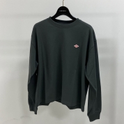 ［DANTON/ダントン］LONG SLEEVE T-SHIRT　チャコール　