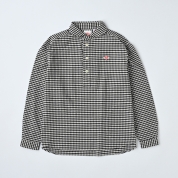 【DANTON/ダントン】長袖丸襟ポケット付 プルオーバーシャツ　