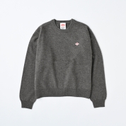【DANTON/ダントン】ラムウールクルーネックプルオーバーニット　