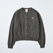 【DANTON/ダントン】ラムウールクルーネックカーディガン