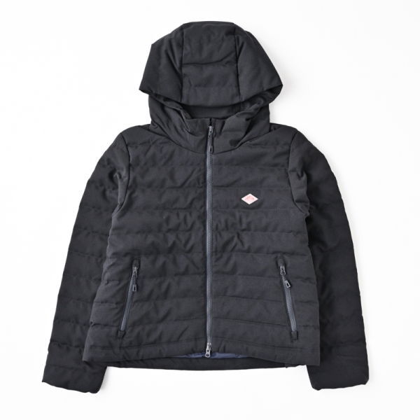 ※りぃ※ウールライクポリエステルミドルダウンフードコート DANTON ダントン ウールライクポリエステル ミドルダウン フーディッド