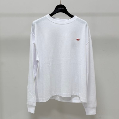 [DANTON/ダントン]LONG SLEEVE T-SHIRT WHITE(#DT-C0269 TCB)