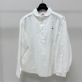 [DANTON/ダントン]ROUND COLLAR PULLOVER SHIRT　WHITE(#DT-B0281 SOX)