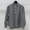 [DANTON/ダントン]ROUND COLLAR PULLOVER SHIRT　BLACK×ECRU GINGHAM(#DT-B0281 OXP)