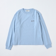[Gymphlex/ジムフレックス]コットンジャージー クルーネックTシャツ SAX