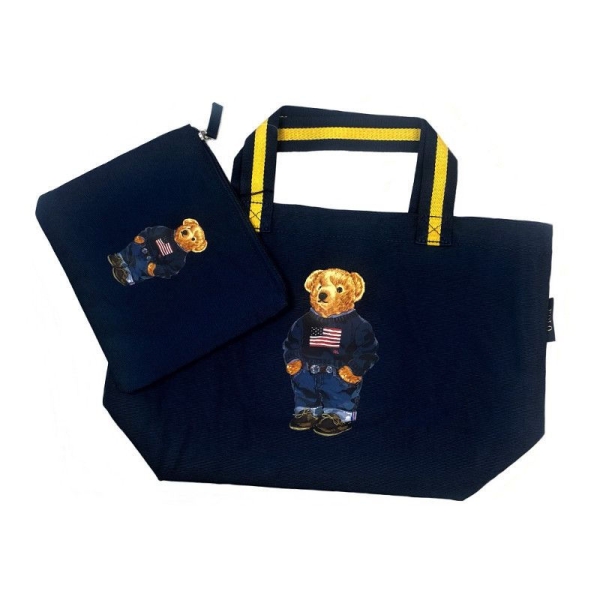 ポロ ラルフ ローレン] トートバッグ（11806004）ネイビーブルー