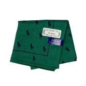 [ポロ ラルフ ローレン]紳士ハンカチ(12101120)　ダークグリーン