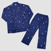 [ムーミン]紳士パジャマ MOP252-21100A　ネイビー