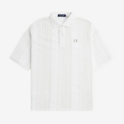  ［FRED PERRY/フレッドペリー］Lace Polo Shirt　SNOW WHITE