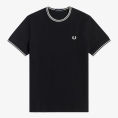 [FRED PERRY/フレッドペリー]Twin Tipped T-Shirt　BLACK