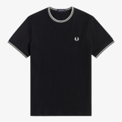 [FRED PERRY/フレッドペリー]Twin Tipped T-Shirt　BLACK
