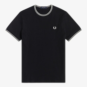 【パスポート優待15％OFF】[FRED PERRY/フレッドペリー]Twin Tipped T-Shirt　BLACK
