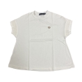 [FRED PERRY/フレッドペリー]Lace Tape Pique T-Shirt　SNOW WHITE　