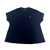 [FRED PERRY/フレッドペリー]Lace Tape Pique T-Shirt　NAVY　