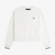 [FRED PERRY/フレッドペリー]スウェットTシャツ WHITE