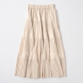 [Dignite collier/ディニテコリエ]3段プリーツスカート（アイボリー）