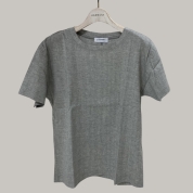 [ビワコットン]クルーネックＴシャツ/プレーン(3414843) トップグレー