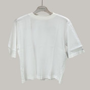 [ビワコットン]クルーネックＴシャツ/モデレート (3414845)ホワイト