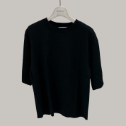 [ビワコットン]クルーネックＴシャツ/モデレート (3414845)ブラック