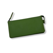 【SALE】[ノストロアテュー]ファスナー長財布小銭入れ付き　グリーン