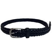 【SALE】[MORIYA]レザーメッシュベルト　クロ