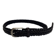 【SALE】[MORIYA]レザーメッシュベルト　チョコ