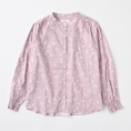 【SALE】[sosotto]リバティプリントブラウス(日本製)　ピンク