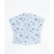 【SALE】[KINDCARE]フリース肩掛け　婦人　サックス