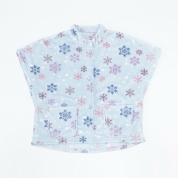 【SALE】[KINDCARE]フリース肩掛け　婦人　サックス