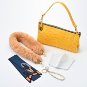 【SALE】[PLUS STELLA]カジュアルバッグ＆小物　ハッピーセット　（バッグ：イエロー）