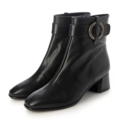 【SALE】[jupery]5cmヒールバックベルトブーツ №102 BL（24.0㎝）　ブラック