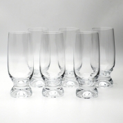 【SALE】[ボヘミアクリスタル]ビアグラス（６客）　