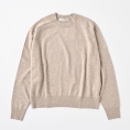 【SALE】[マリアステラ]クルーネックニット　ベージュ