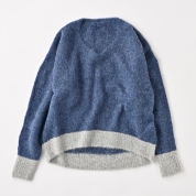 【SALE】[ミ・デゥー]VネックPO　ブルー（1134-08025）　