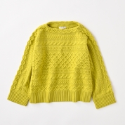 【SALE】[ミ・デゥー]身頃ケーブルPO　カラシ（1133-08058）　