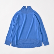 【SALE】[ミ・デゥー]カシミヤハイネックPO　ブルー（1134-08018）　