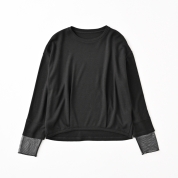 【SALE】[ミ・デゥー]袖口チュールPO　ブラック（1133-01005）　