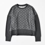 【SALE】[ミ・デゥー]綿天竺丸首PO　チャコールグレイ（1133-01049）　