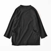 【SALE】[ミ・デゥー]メルトンハイネックチュニック　ブラック（1134-01008）　