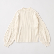 【SALE】[ミ・デゥー]ボリューム袖ハイネックPO　オフホワイト（1133-08056）　