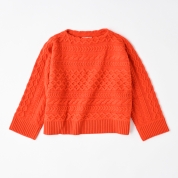 【SALE】[ミ・デゥー]身頃ケーブルPO　オレンジ（1133-08058）　