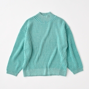 【SALE】[ミ・デゥー]ハイネックドロップ袖PO　グリーン（1133-08001）　