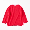 【SALE】[ミ・デゥー]Tシャツ風プルオーバー　レッド（1133-08003）　