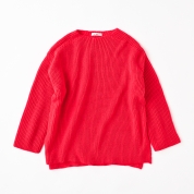 【SALE】[ミ・デゥー]Tシャツ風プルオーバー　レッド（1133-08003）　