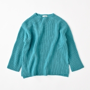 【SALE】[ミ・デゥー]Tシャツ風プルオーバー　ブルー（1133-08003）　