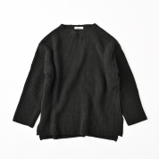 【SALE】[ミ・デゥー]Tシャツ風プルオーバー　ブラック（1133-08003）　