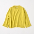 【SALE】[ミ・デゥー]袖ロリブ折返しクルーPO　イエロー（1133-08004）　