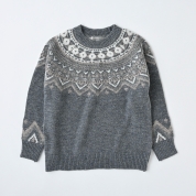 【SALE】[Donnez-Moi]ノルディック柄ニット　グレー
